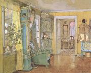 Gerhard Munthe, Antechamber in the Artist's Home (nn02)